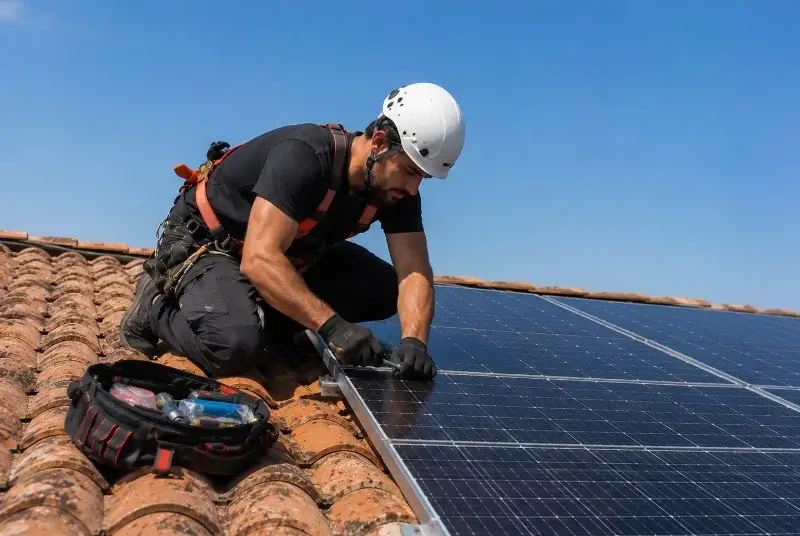 Maintenance et monitoring de panneaux solaires à la Murette