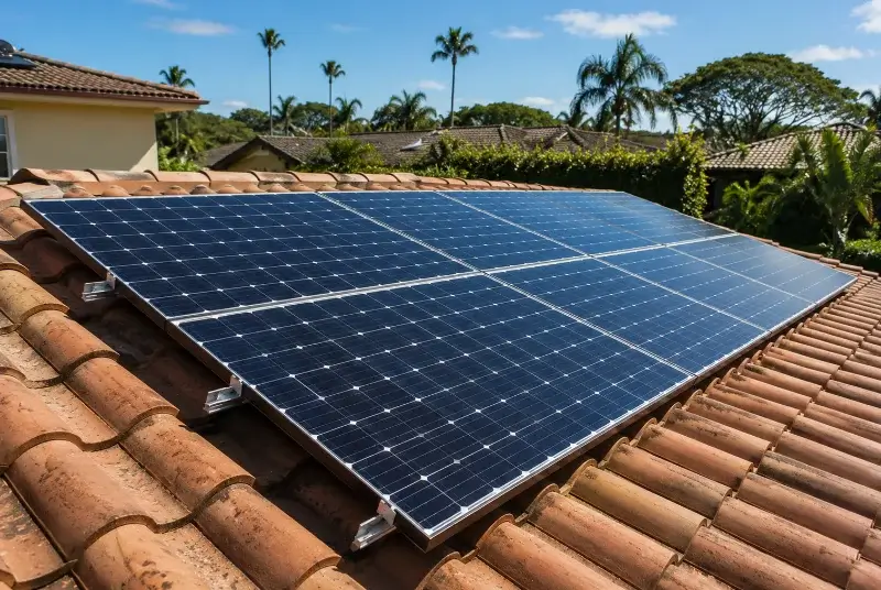 Installation de panneaux solaires à la Murette